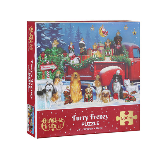 Furry Frenzy Puzzle Ornament