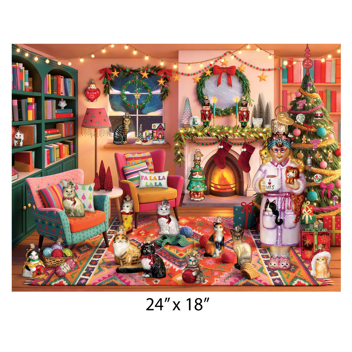 Purrfectly Cozy Christmas Ornament