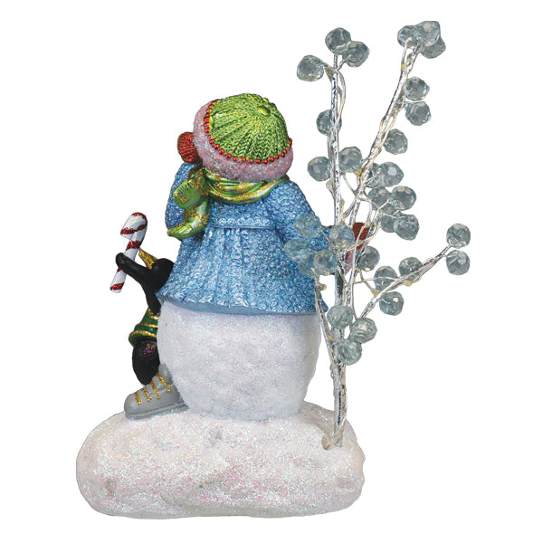 Snowgal And Penguin Lighted Figurine