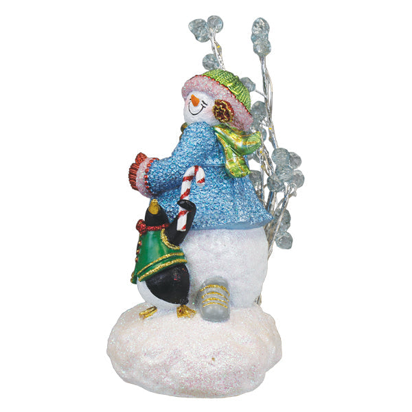 Snowgal And Penguin Lighted Figurine