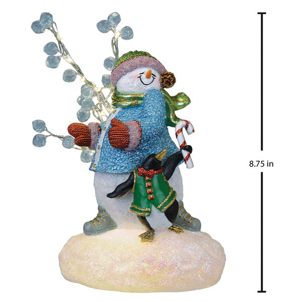 Snowgal And Penguin Lighted Figurine