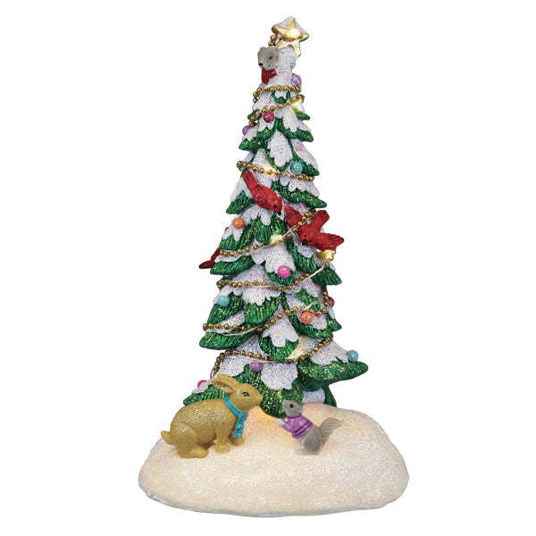 Critter Tree Lighted Figurine