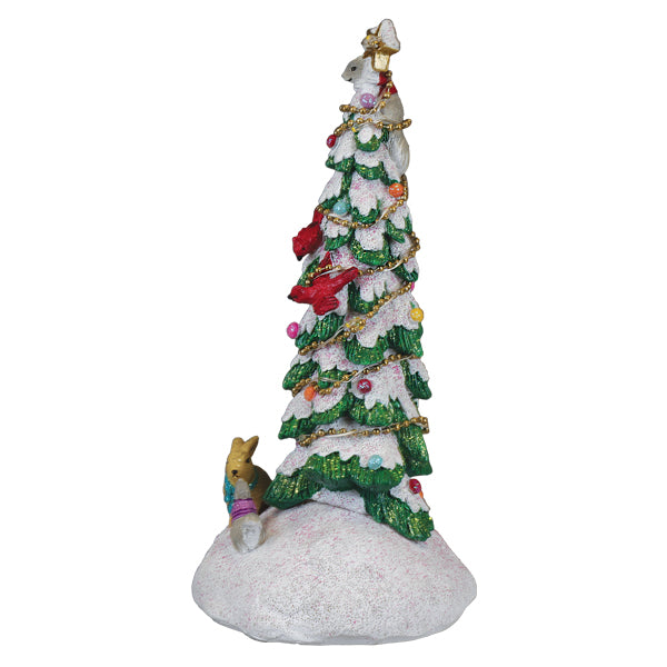 Critter Tree Lighted Figurine