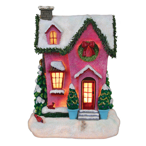 Holiday House Lighted Figurine – Old World Christmas display picture 3