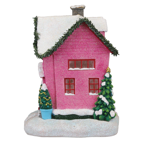 Holiday House Lighted Figurine – Old World Christmas display picture 2