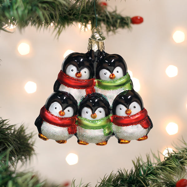 Penguin Family Of 5 Ornament