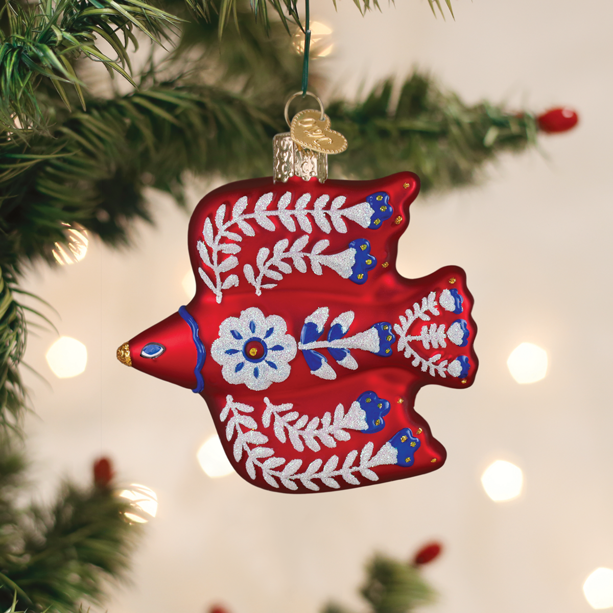 Folkfeather Thrush Ornament