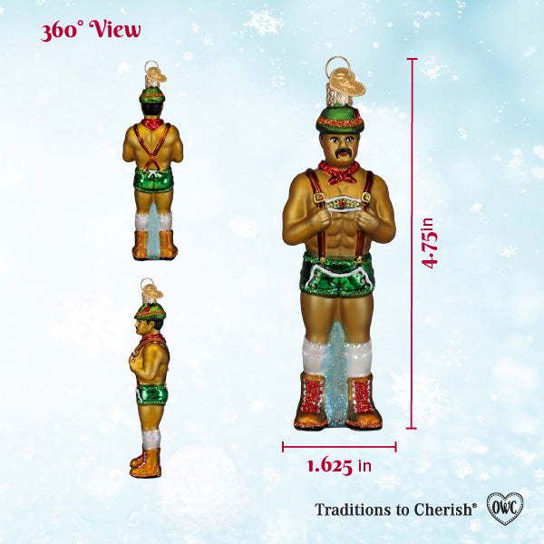 Prancer, Holly Jolly Hunk Ornament – Old World Christmas