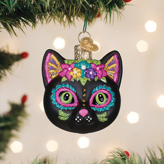 Dia De Los Muertos Cat Ornament