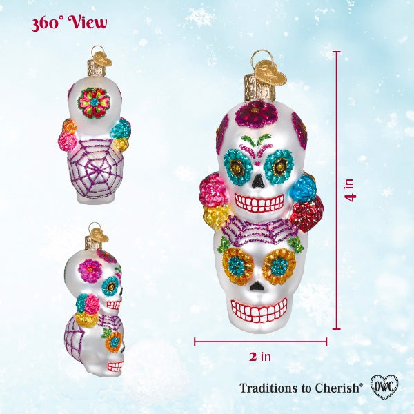 Dia De Los Muertos Stacking Su Ornament
