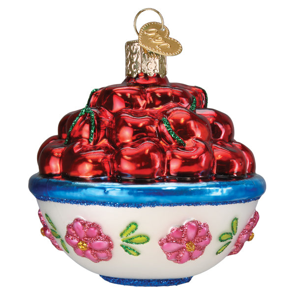 Bowl Of Cherries Ornament