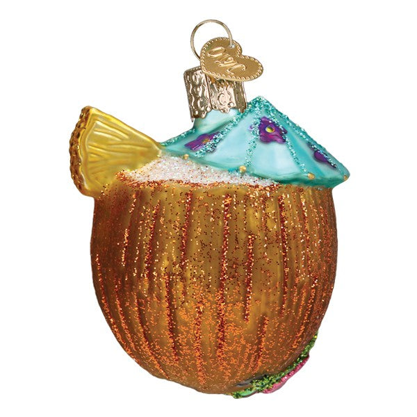 Tropical Coconut Drink Ornament