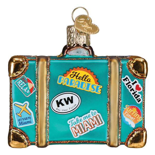 Miami Suitcase Ornament