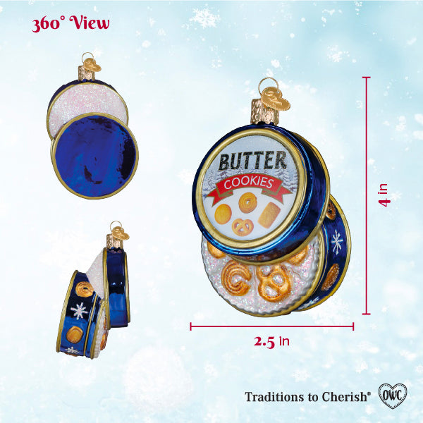 Butter Cookies Tin Ornament