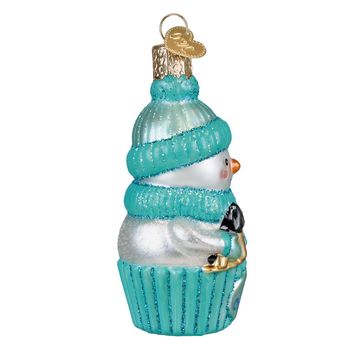 Snow Baby Cupcake Boy Ornament