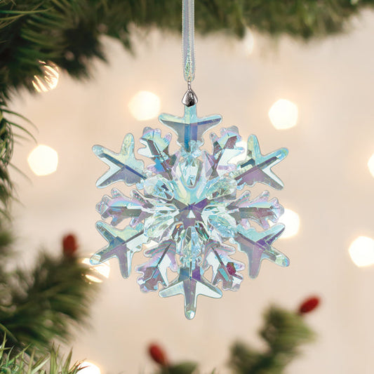 Radiant Crystal Frostflake Ornament