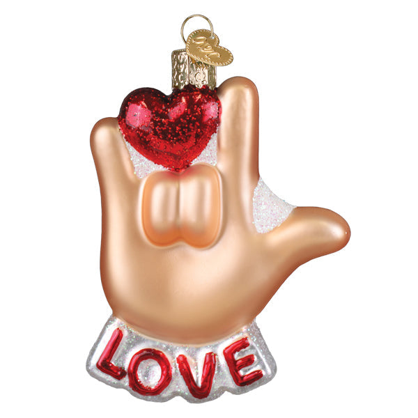 Love Sign Language Ornament