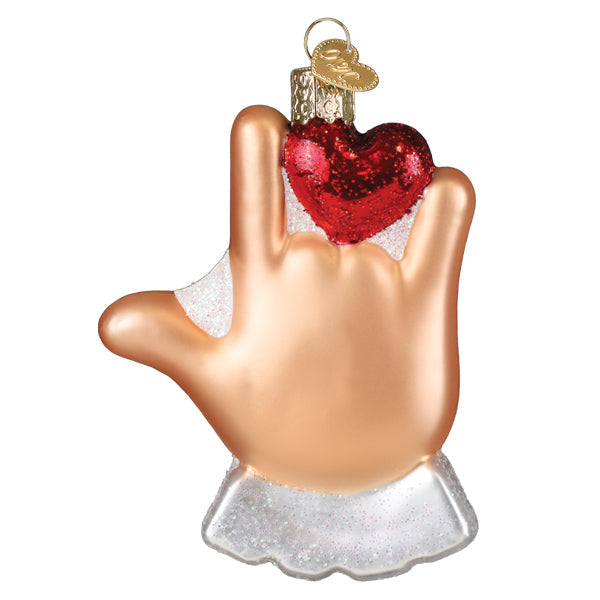 Love Sign Language Ornament