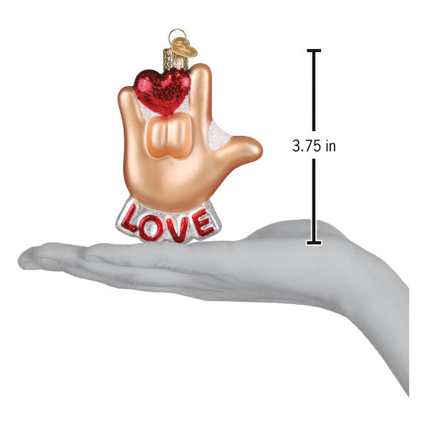 Love Sign Language Ornament