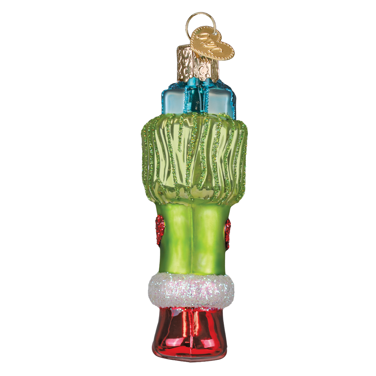 Green Mischief Stocking Ornament