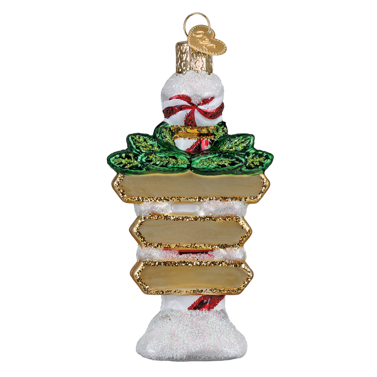 Jolly Junction Post Ornament