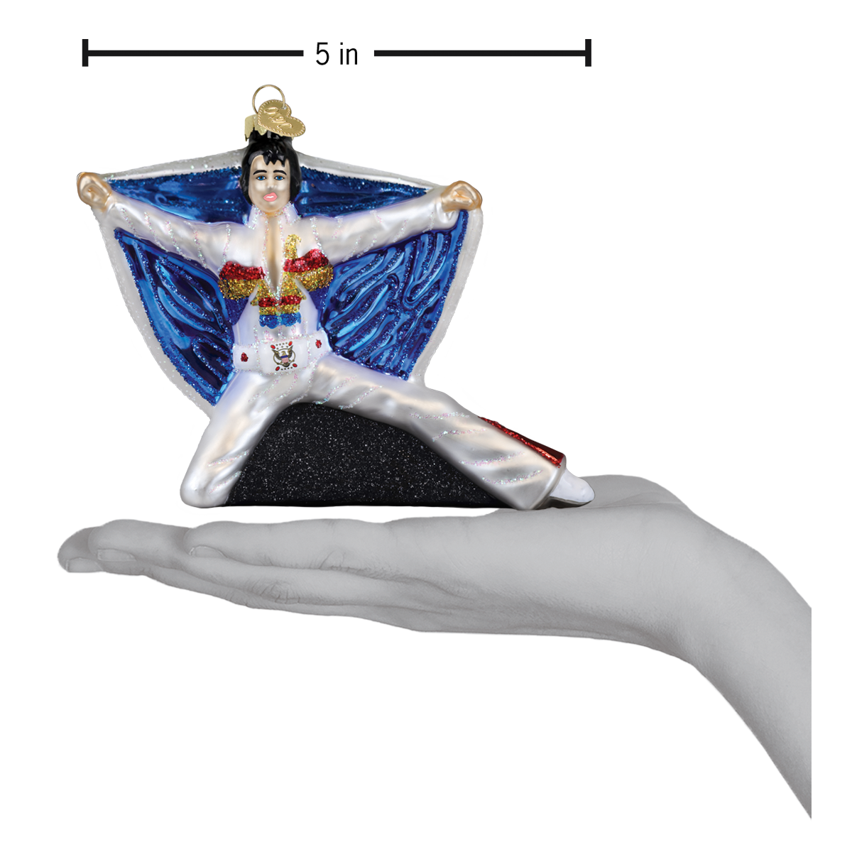 Elvis In Eagle Jumpsuit Ornament