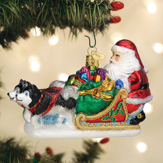 Santa's Dog Sled Ornament