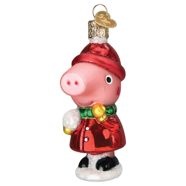 Peppa Pig With Snowball Ornament