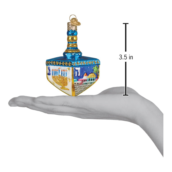 Blue & White Hanukkah Dreidel Lapel Pin – Enamel Holiday Pin For Hat, Suit, Or Gift