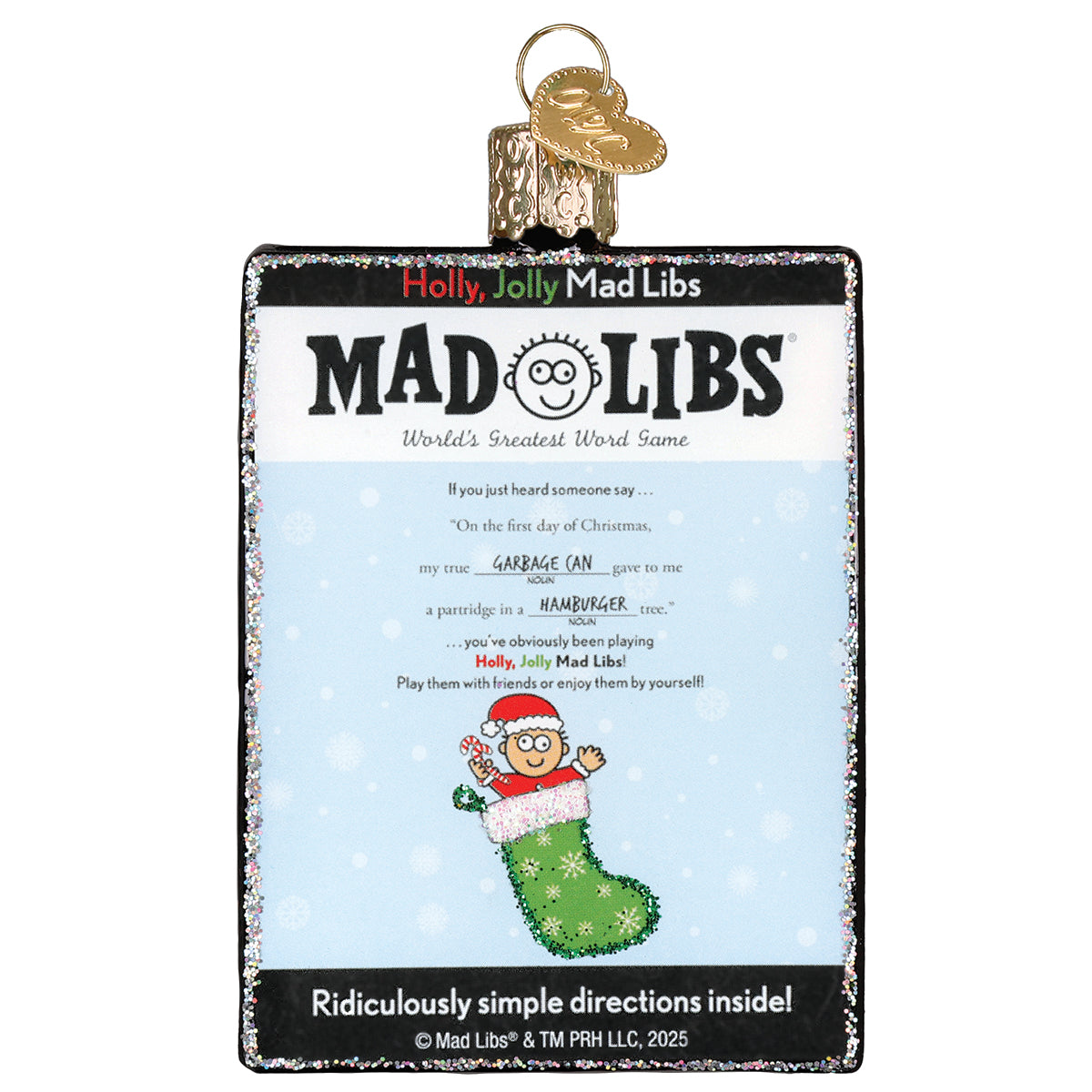 Holly, Jolly Mad Libs Ornament