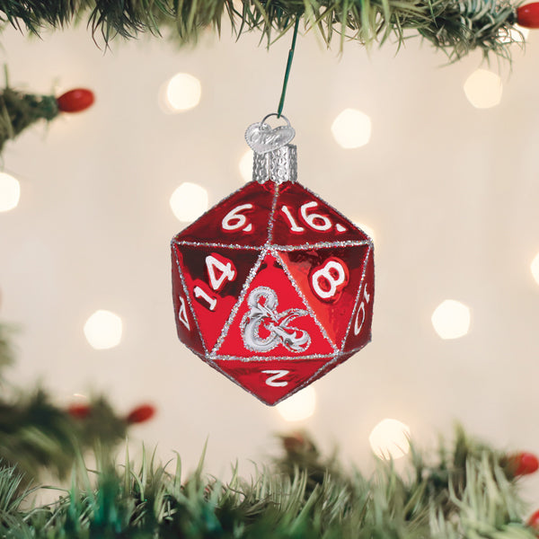 D&D D20 Dice Ornament