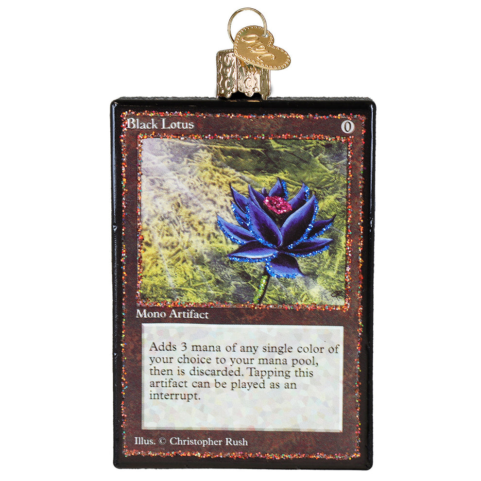 Magic: The Gathering Black Lotus Card Ornament – Old World Christmas