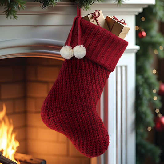 30% off Red Knit Stocking