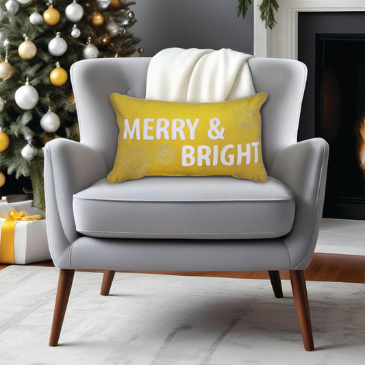 20" Merry & Bright Rectangle Pillow