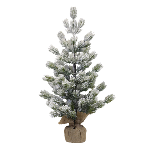 23" Frosted Balsam Tree with Burlap Base