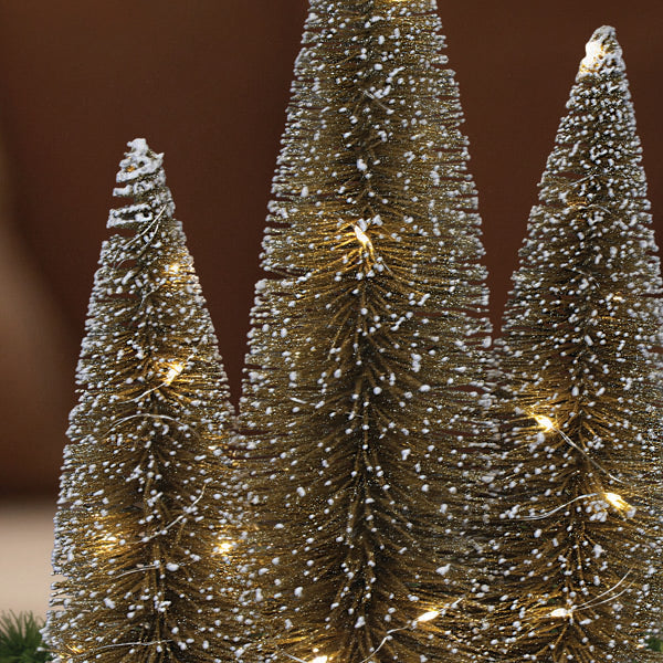 Lit Gold Tree Trio – Old World Christmas