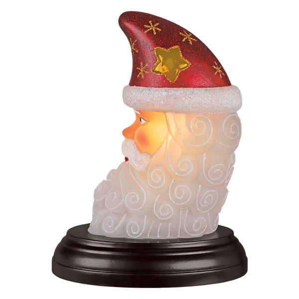 Santa Moon Face Light Ornament