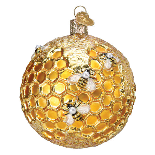 Bee Blessed Round Ornament