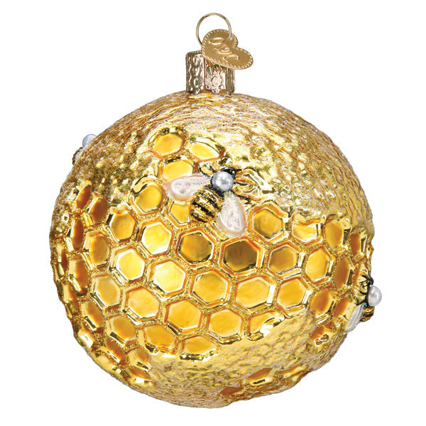 Bee Blessed Round Ornament – Old World Christmas ビートルズ