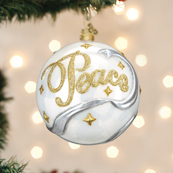 Peace & Joy Round Ornament