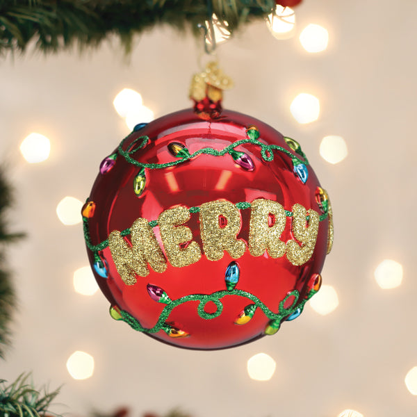 Merry & Bright Round Ornament