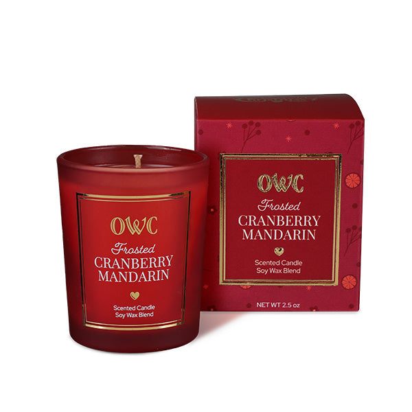 Frosted Cranberry Mandarin Votive Candle