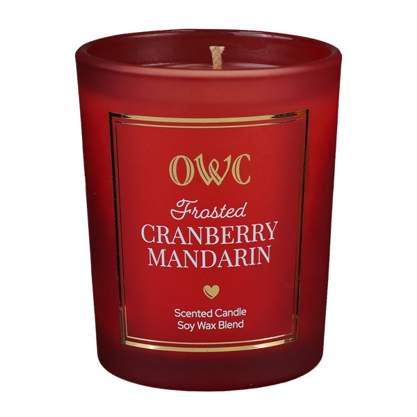 Frosted Cranberry Mandarin Votive Candle