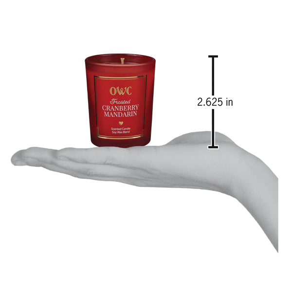 Frosted Cranberry Mandarin Votive Candle