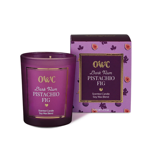 Dark Rum Pistachio Fig Votive Candle
