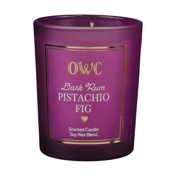Dark Rum Pistachio Fig Votive Candle
