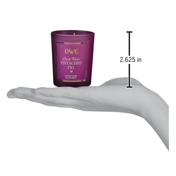 Dark Rum Pistachio Fig Votive Candle