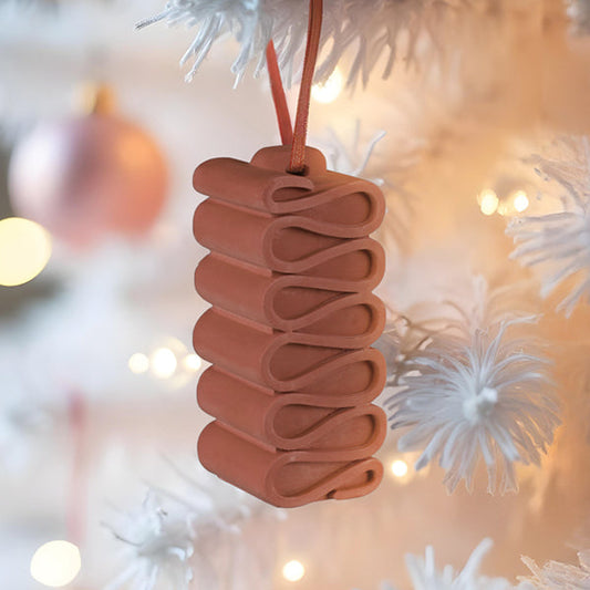 Sugared Ribbon Candy Ornament