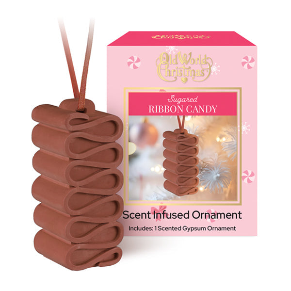 Sugared Ribbon Candy Ornament