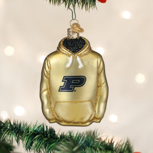 Purdue Hoodie Ornament